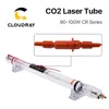 Cloudray CO2 레이저 기계용 업그레이드된 금속 헤드 유리 파이프, 90W CO2 레이저 튜브, CR90 길이 1250mm 직경 55mm 80mm 3