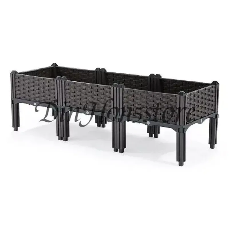 Plastic Raised Garden Bed with Legs Raised Bed W/Drainage