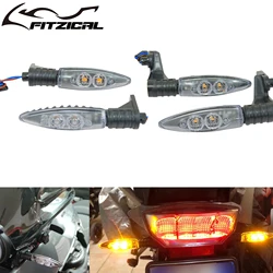 2xMotorcycle Front Rear Turn Indicator Signal LED Lights For BMW R 1200 GS ADVENTURE 2006-2013 K1200R K1300R F800S F800R F800GS