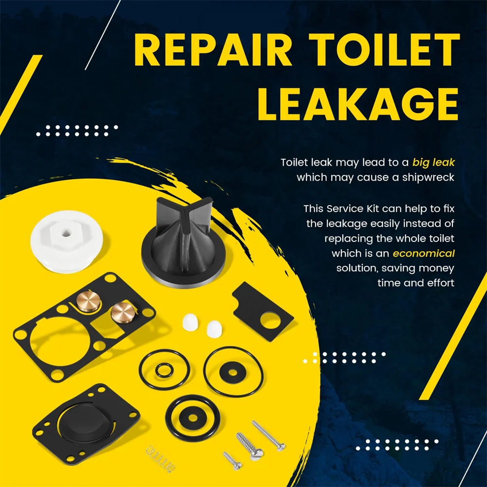 Ersetzen Sie das manuelle Toiletten-Service-Kit für Jabsco 2016-2018 für Toiletten der Serien 2014-2 & 2010-2 (2014-2019) oder (2014-2019) – Detail 5