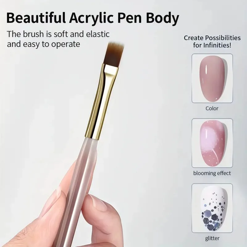 Ultra Fine Line Drawing Pen Sweeping Pen Professional Color Painting Blending Hooking Carving Phototherapy Nail Art Equipment