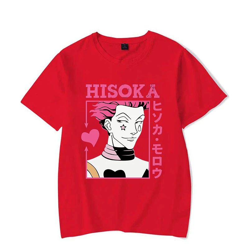 Nowy seksowne Anime Hisoka koszula z nadrukiem damski Casual niestandardowa koszulka letnia koszulka topy Y2k