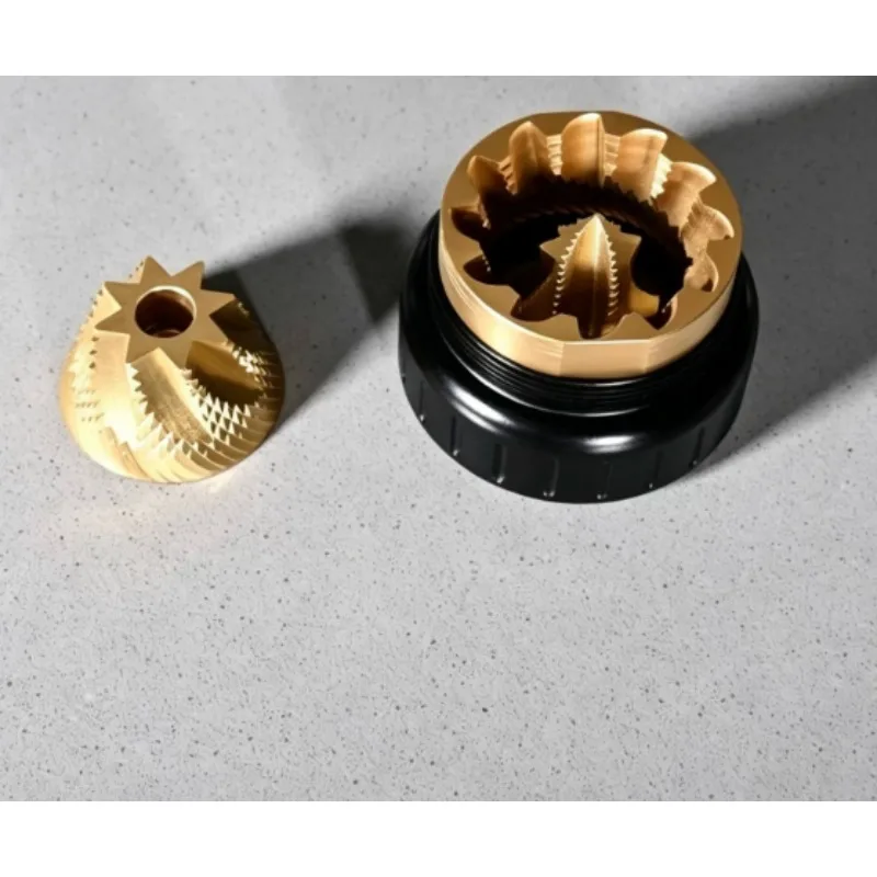 For 63mm Tooth Large Cone Knife Hand Shake Grinder Coffee Bean Grinder Portable Hand CNC Steel Italian Coffee Machine