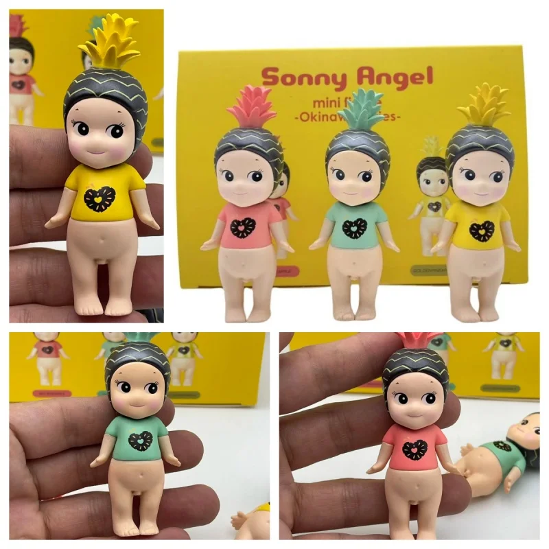 

New Sonny Angel Mini Figures Okinawa Series Red Green Golden Pineapple Blind Box Ornaments Doll Fans Surprise Birthday Gifts