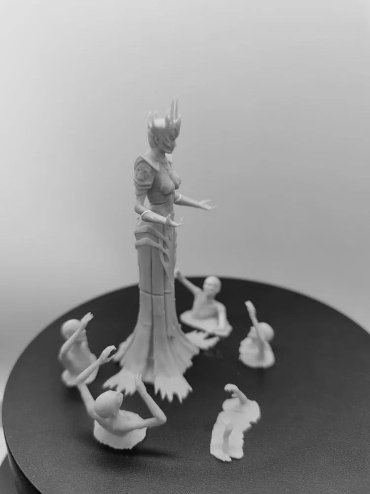 The Dark Queen fai da te kit di montaggio modello in resina in scala 1/24 giocattolo scultura non verniciato e non assemblato