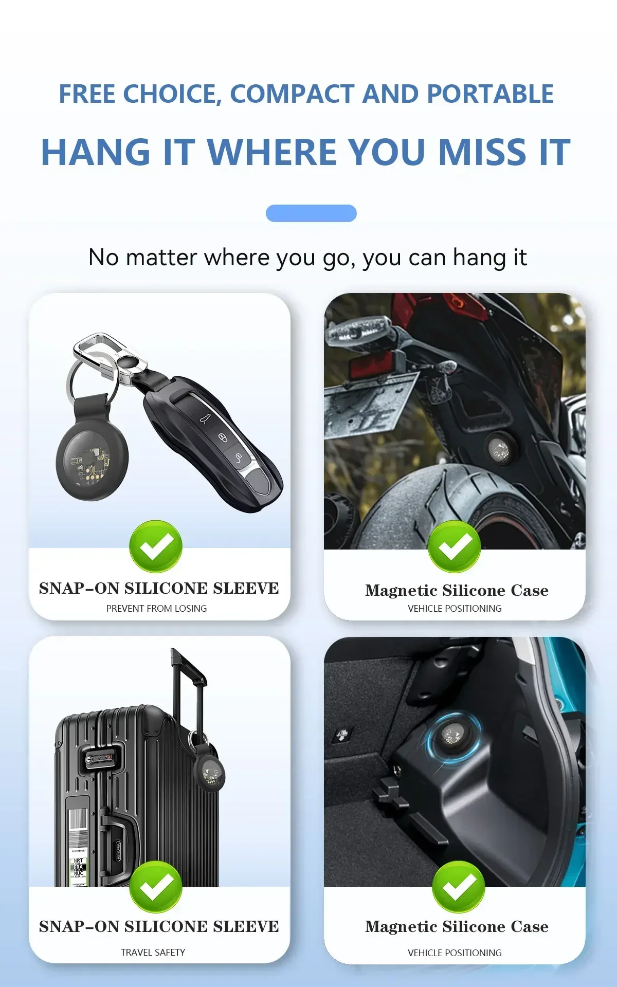 2026 Neuer Smart Tag IP67 Tracker Anti-Verlust Air Tag Kompatibel mit Apple Find My APP IOS Schlüssel-, Koffer- und Taschenfinder, 1-4 Stück – Detail 6