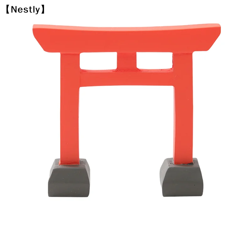 Miniature Red Japanese Shinto Torii Gate Shinto Altar Shelf Miniature Shrine Japan Traditional Blessing Door Zen〔Nest〕