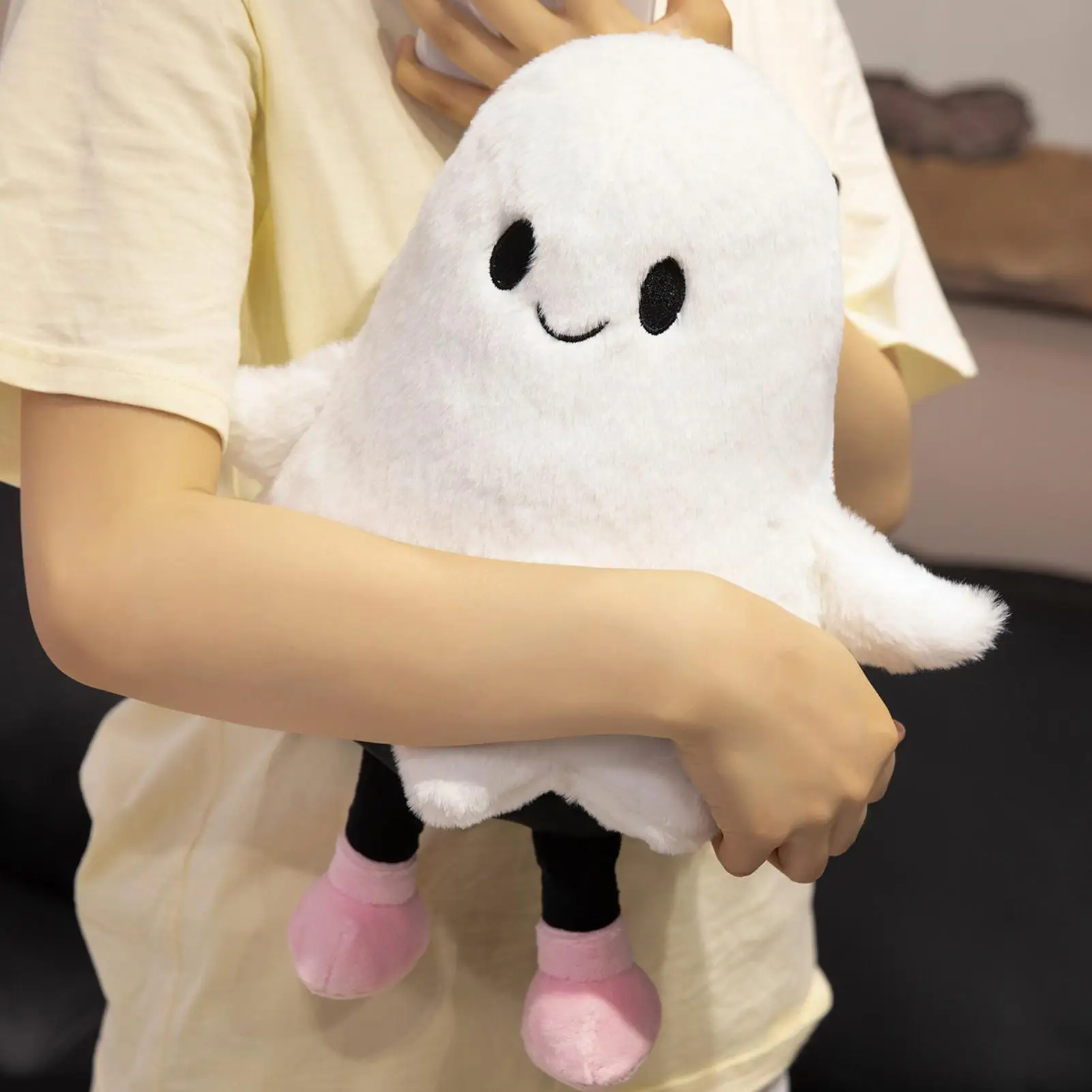 

Ghost Figure Stuffed Halloween Cute Scary Doll Soft Figure Decorations for Home Room School Girls Kids Birthday