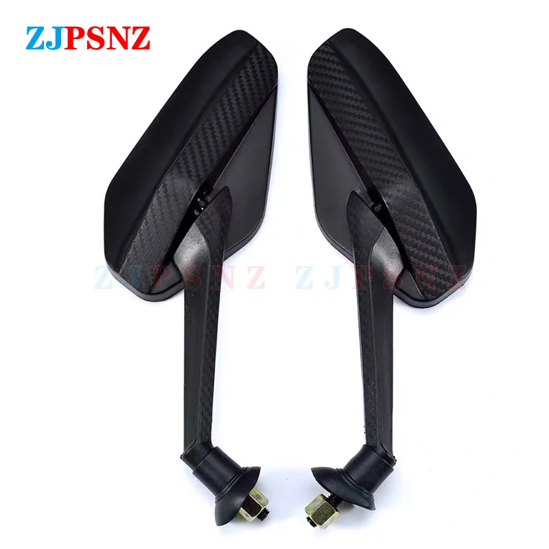 Motorcycle Scooter Mirror 8mm Screw Black Side Mirrors Motorcycle E-Bike Accessories Moto Rearview Motorcycle Mirror 2Pcs/Pair