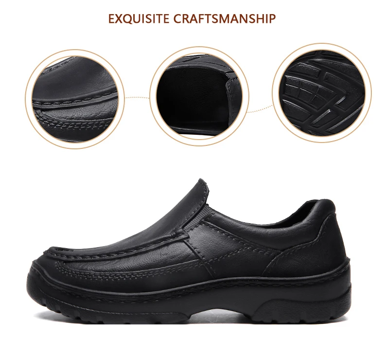 Men  New Fashion Chef Cooking  Shoes Non-Slip Kitchen Workwear ShoesWaterproof Oil-proof Stain Resistant leather Sneakers