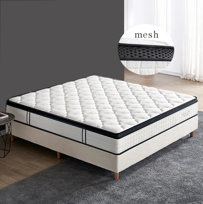 Order Online Sleeping Well The Best Factory Roll Mattresses King Double Gel Memory Foam Spring Colchones Matelas Mattress