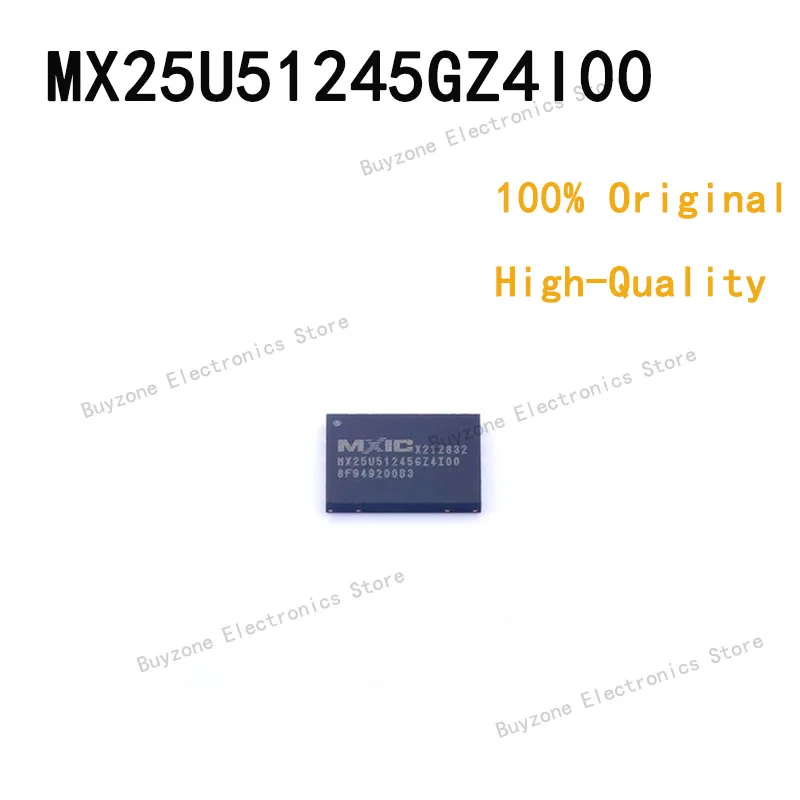 

5PCS/LOT 100% quality original MX25U51245GZ4I00 8-WSON FLASH - NOR Memory IC 512Mbit SPI - Quad I/O, QPI, DTR 166 MHz