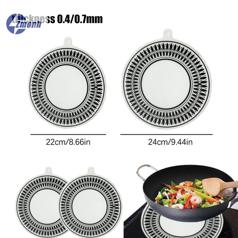 New!Induction Cooktop Mat Cooktop Scratch Protector Pad For Induction Stove Multifunctional Silicone Mats For Air Fryer Liners