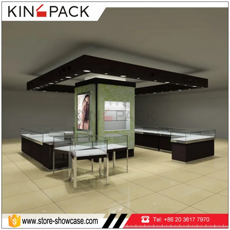 custom.Display showcase of High-end mdf wood portable jewelry display cases used for jewelry