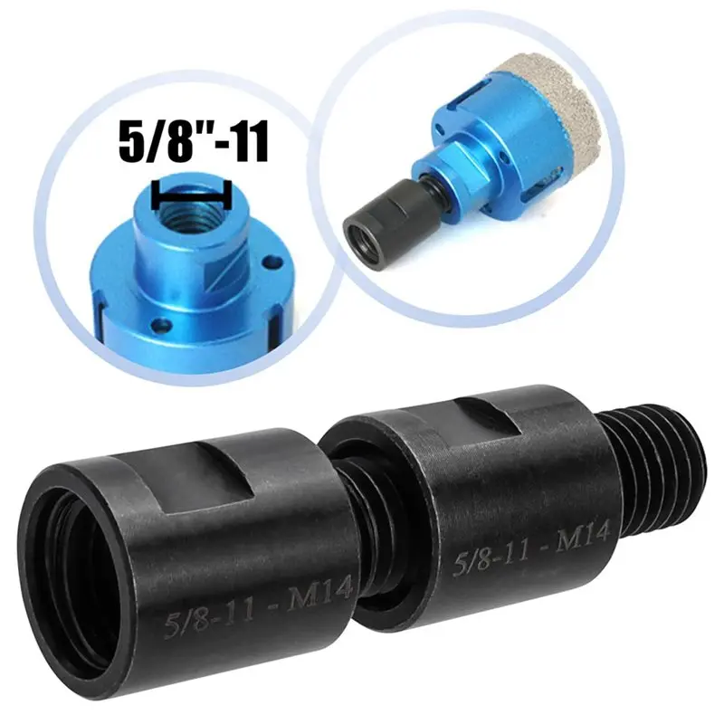 [NEW!ABSV】 8Pcs 5/8 Inch-11 To M14 Adapter Angle Grinder Thread Converter Adapter Shaft Connector For Diamond Core Drill Bits