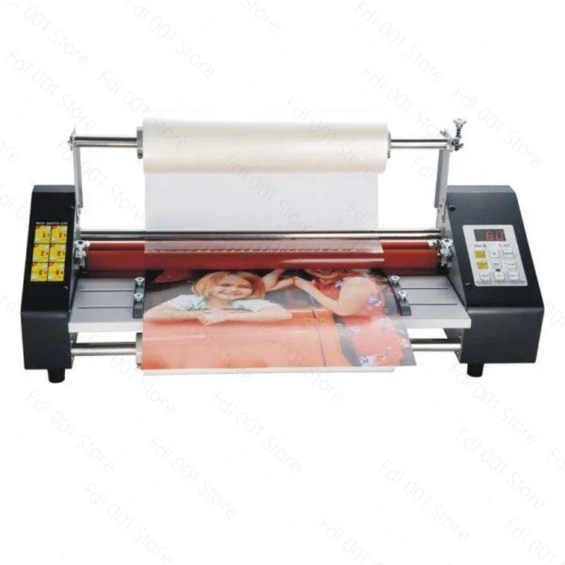 Public equipment Double-sided laminating machine Variable speed A2 A3 film rolling  Hot laminating passing  Cold laminating
