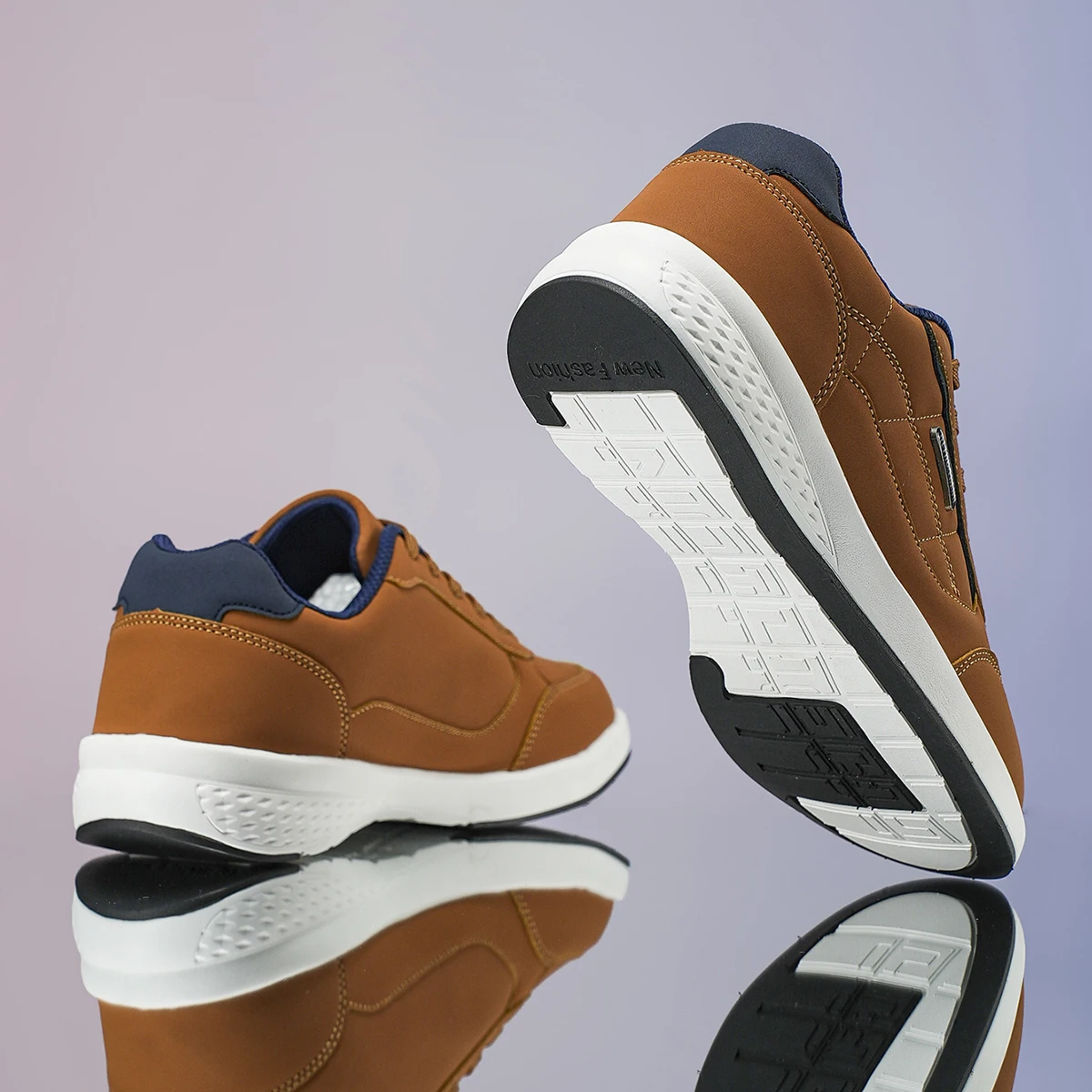 Neue atmungsaktive Lederschuhe für Herren, leichte, bequeme Herren-Sneaker, modische Schnürschuhe, Freizeitschuhe, flache Schuhe, Zapatillas Hombre – Detail 6
