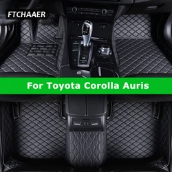 FTCHAAER Custom Car Floor Mats For Toyota Corolla Auris Auto Carpets Foot Coche Accessorie