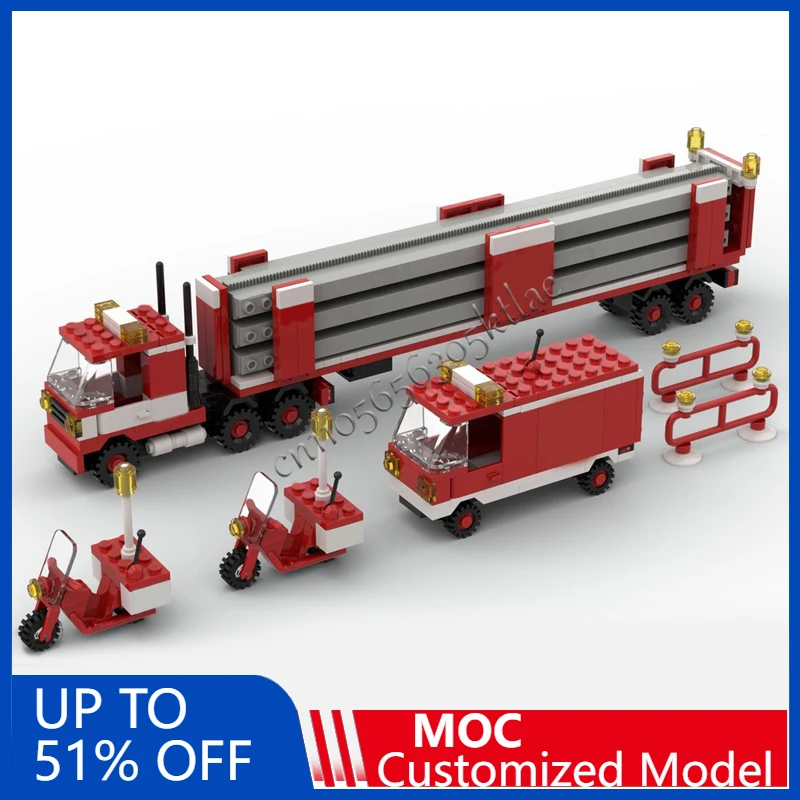 

297 PCS MOC Customize Monorail Track Special Transport Building Block Model Children Diy Educational Surprise Toys Birthday Gift