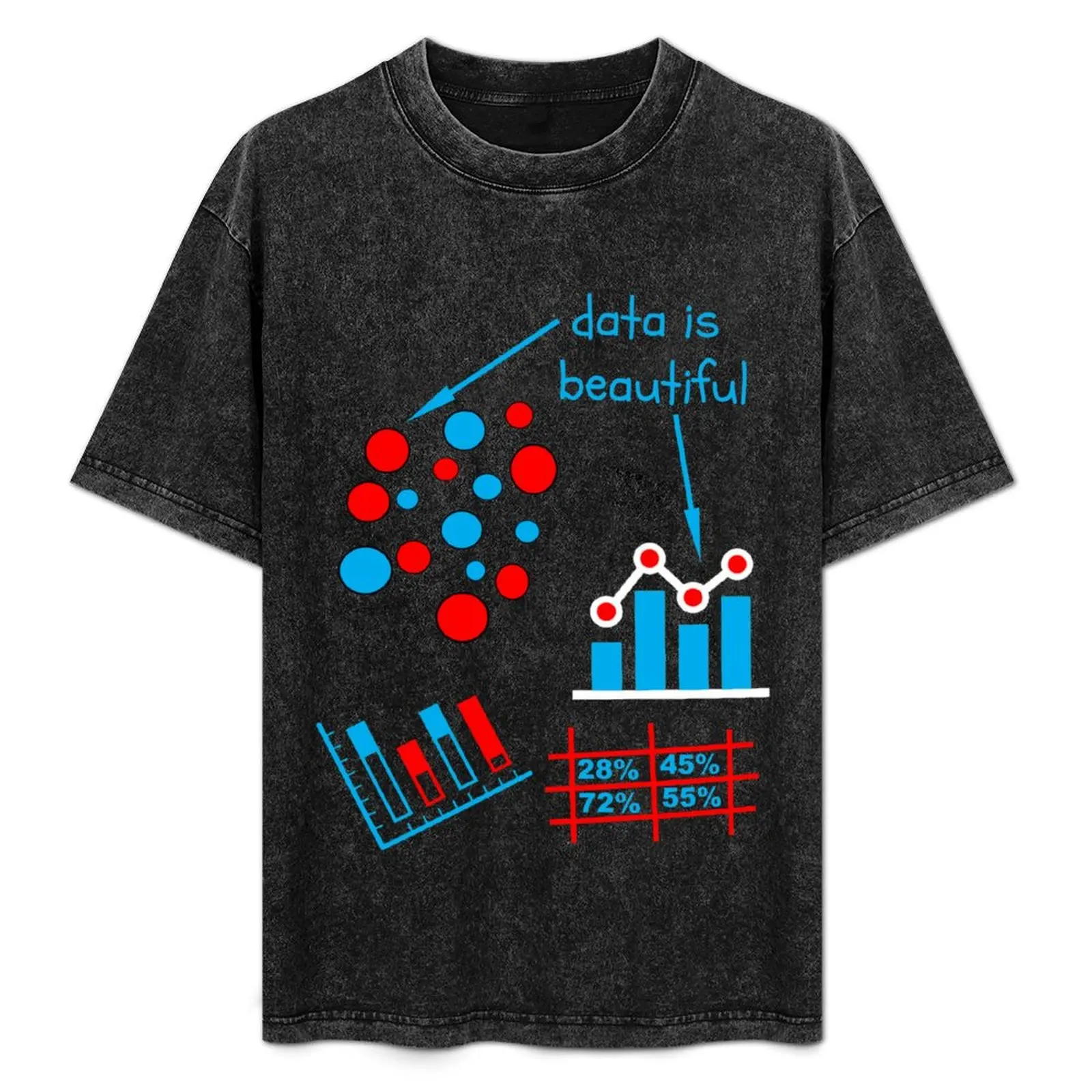 

Data is Beautiful T-Shirt graphic tee shirt boys whites oversized mens cotton t shirts