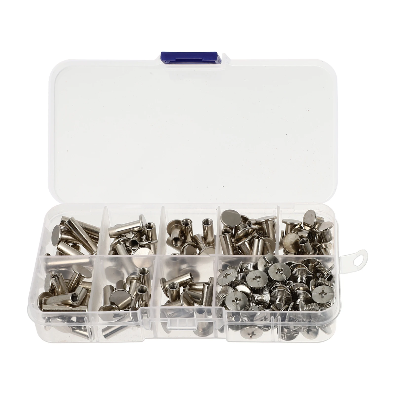 1 صندوق مسامير الصدأ ملزمة مقاومة Diy بها بنفسك Diy بها بنفسك سجل القصاصات الحرفية المعدنية المسمار آخر ملزمة المسمار المشاركات عدة