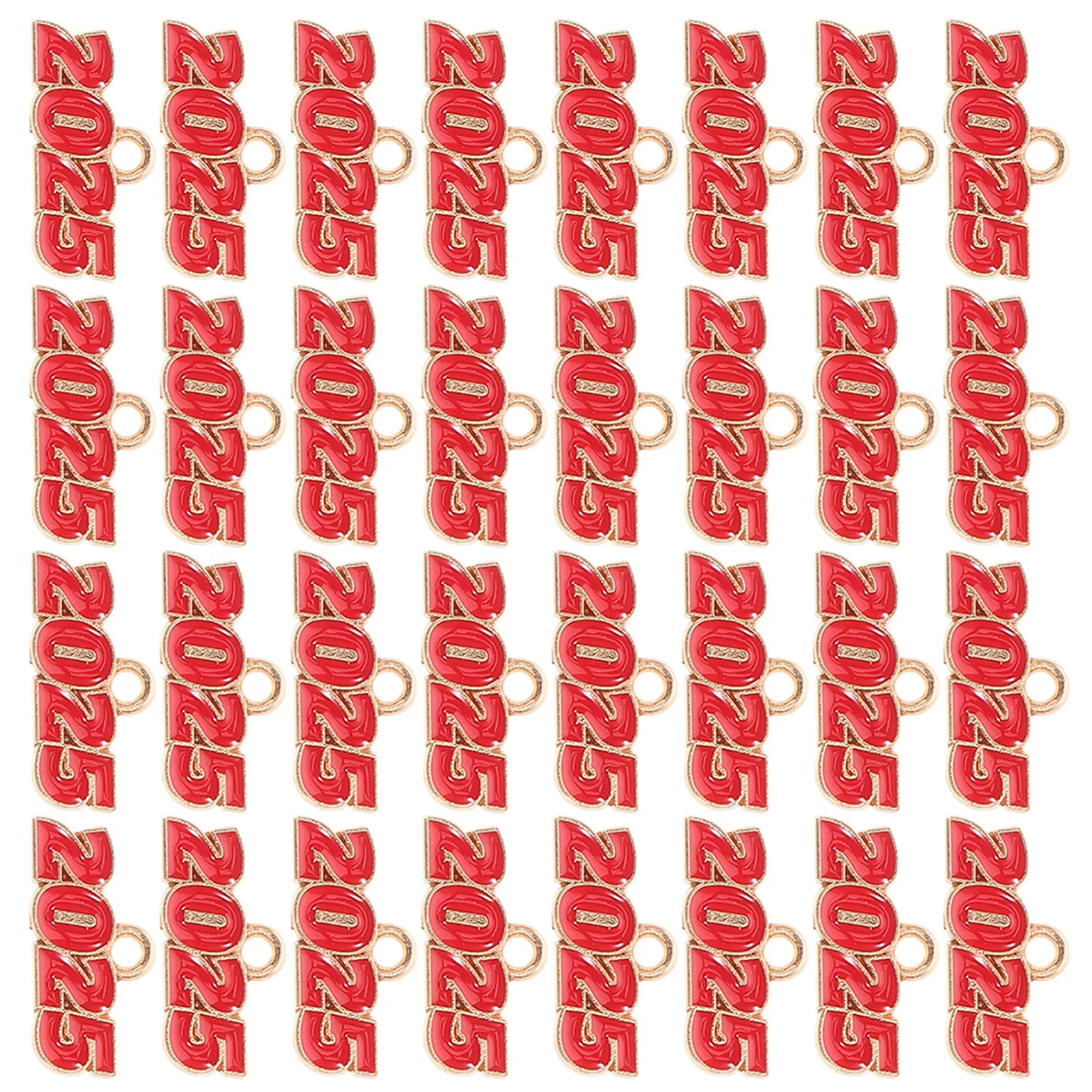 

100 шт. 2025 кулон брелок Шарм цинковый сплав ювелирные компоненты выпускной год ожерелье ремесленные принадлежности браслет аксессуары