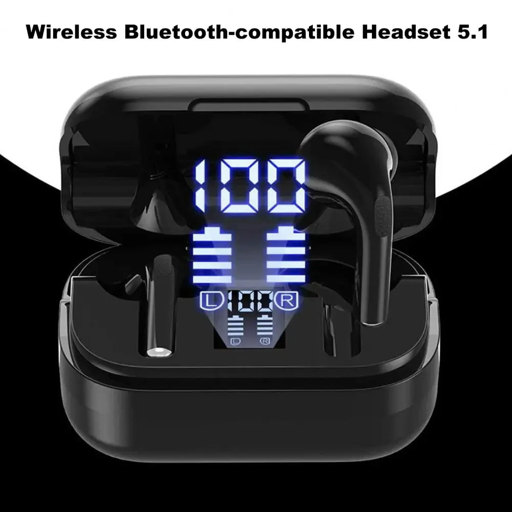 

D30 Bluetooth Earphones Noice Cancellation TWS Wireless Earbuds With Mic LED Display Hands-Wireless Headphone