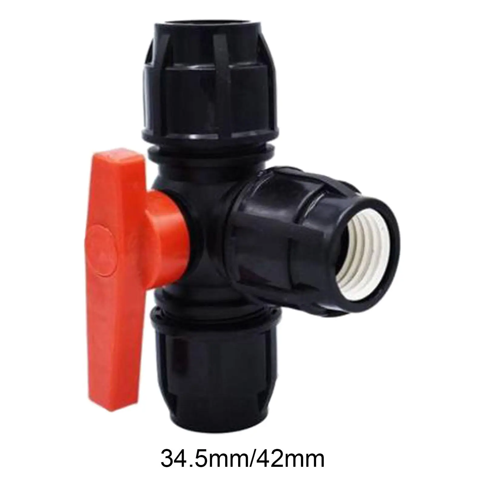 

Three Way Plastic Quick Connector T Type Ball Valve Fast Connection Durable