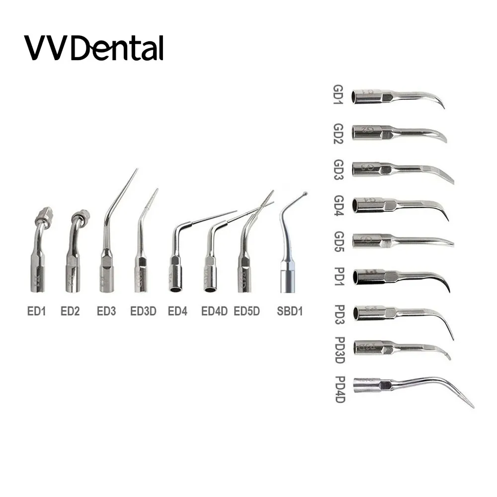 VVDental Dental Ultrasonic Scaler Tips Compatible With Satelec And DTE Dentista Dental Supplies Tools