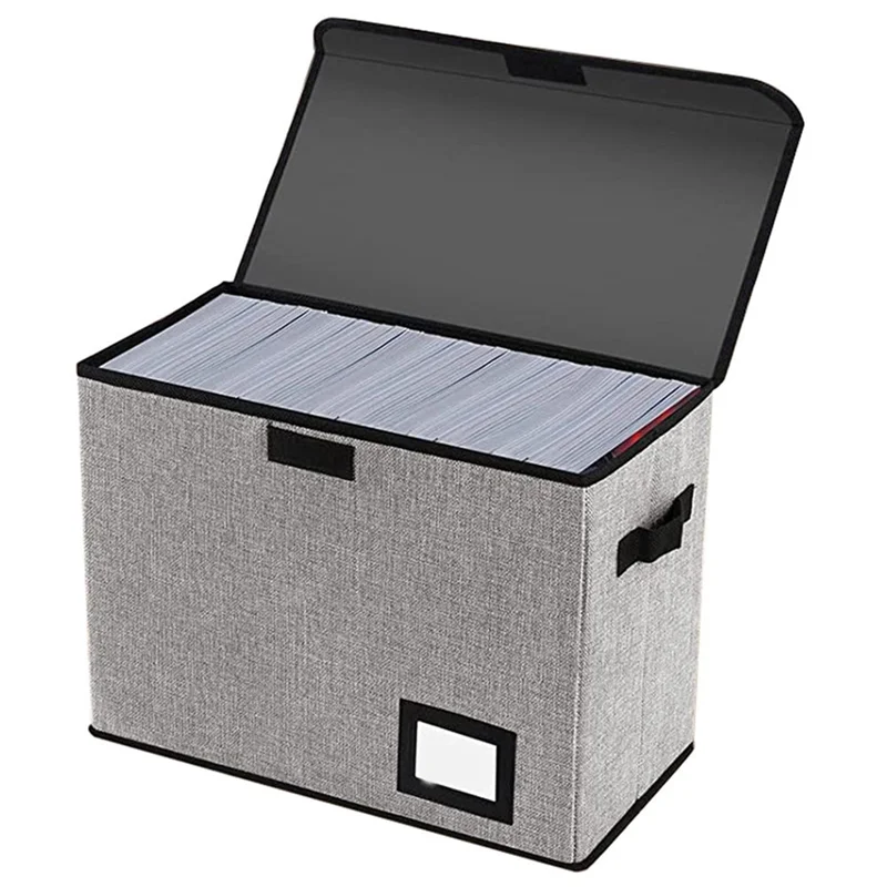 AT93-Book Bin Container Holds 150 Comics, Back To School Fold Comic Short Box Case With Lid, Comic Book Storage Boxes