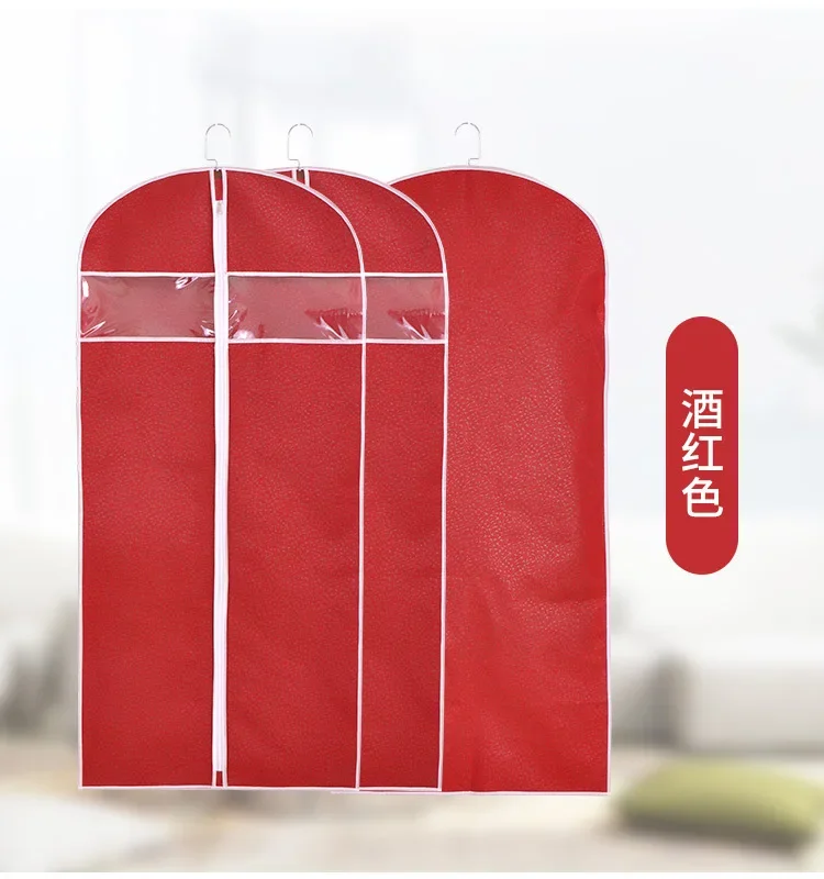 Cloth Hanging Clothes Dust Cover Non-woven Suit Cover Storage Bag Dust Bag Dust Cover Household Storage Products
