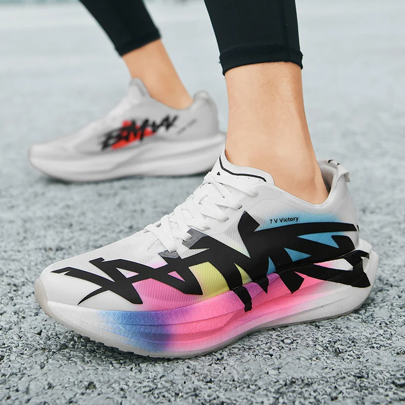 

New Men Soft Popcorn Sole Sneakers Cushioning Rebound Casual Sports Shoes