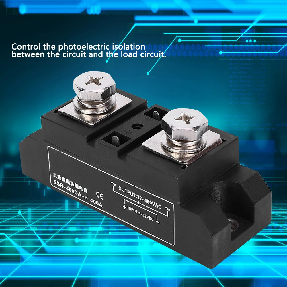 

Electrical Supplies Relay State Relay SSR-400DA-H Industrial Grade State Relay High Power Relay Electrical Accessory