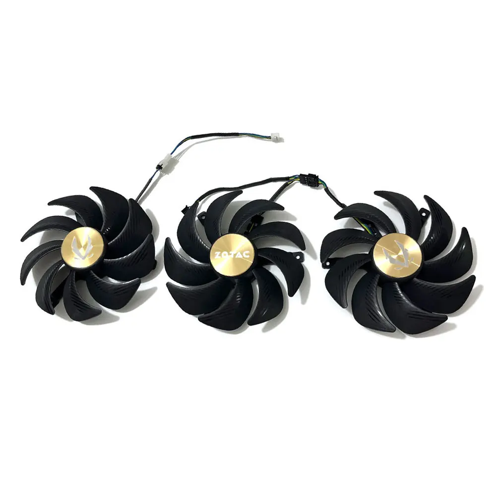 105 مللي متر RTX4080 GPU برودة مروحة التبريد ل ZOTAC RTX 4080 RTX 4080 SUPER RTX 4090 AMP المتطرفة AIRO استبدال بطاقة الرسومات مروحة #5