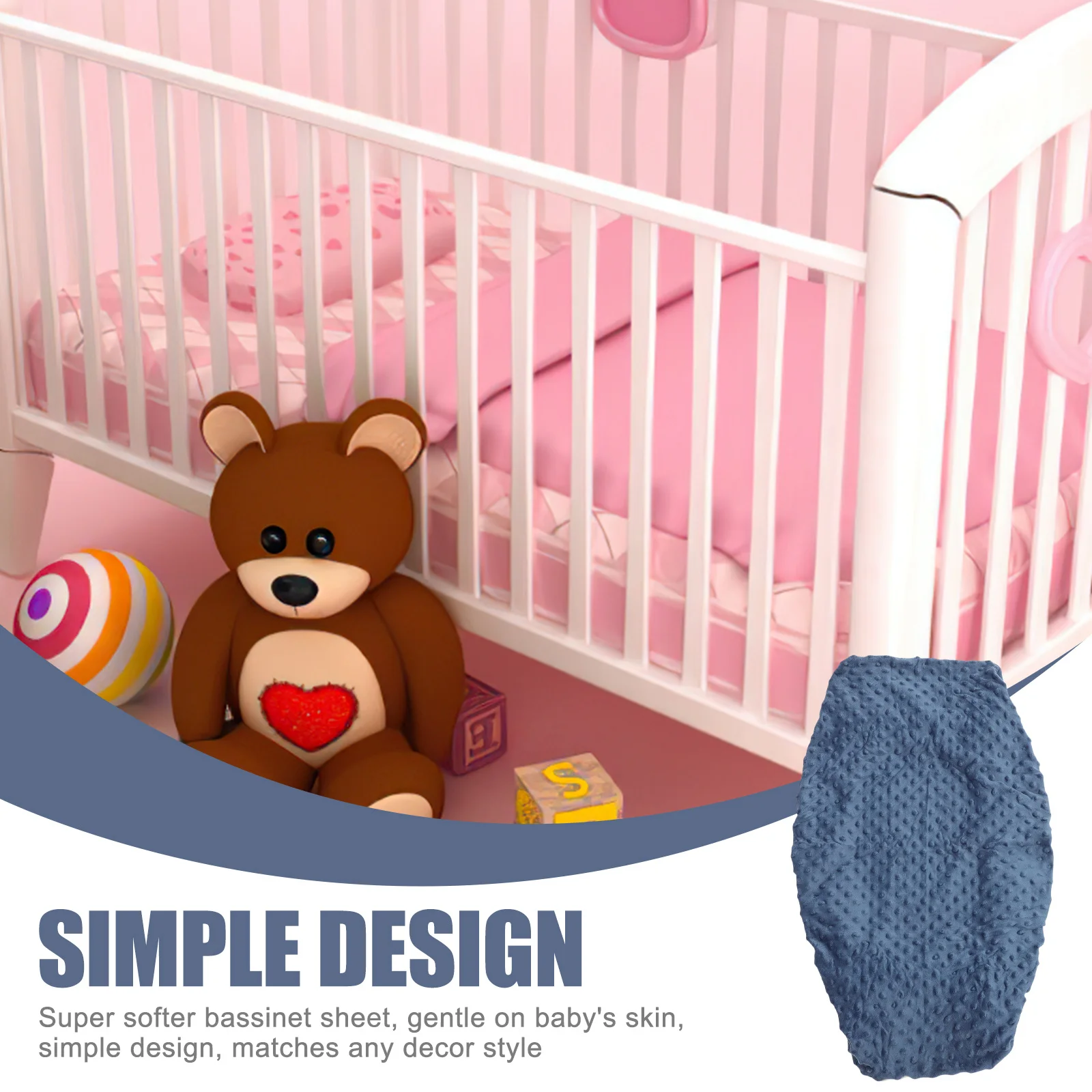 ورقة السرير لينة غطاء مرتبة من ألياف البوليستر الطفل الحضانة ديكور غرفة المجهزة سرير فراش وسادة مهد حامي