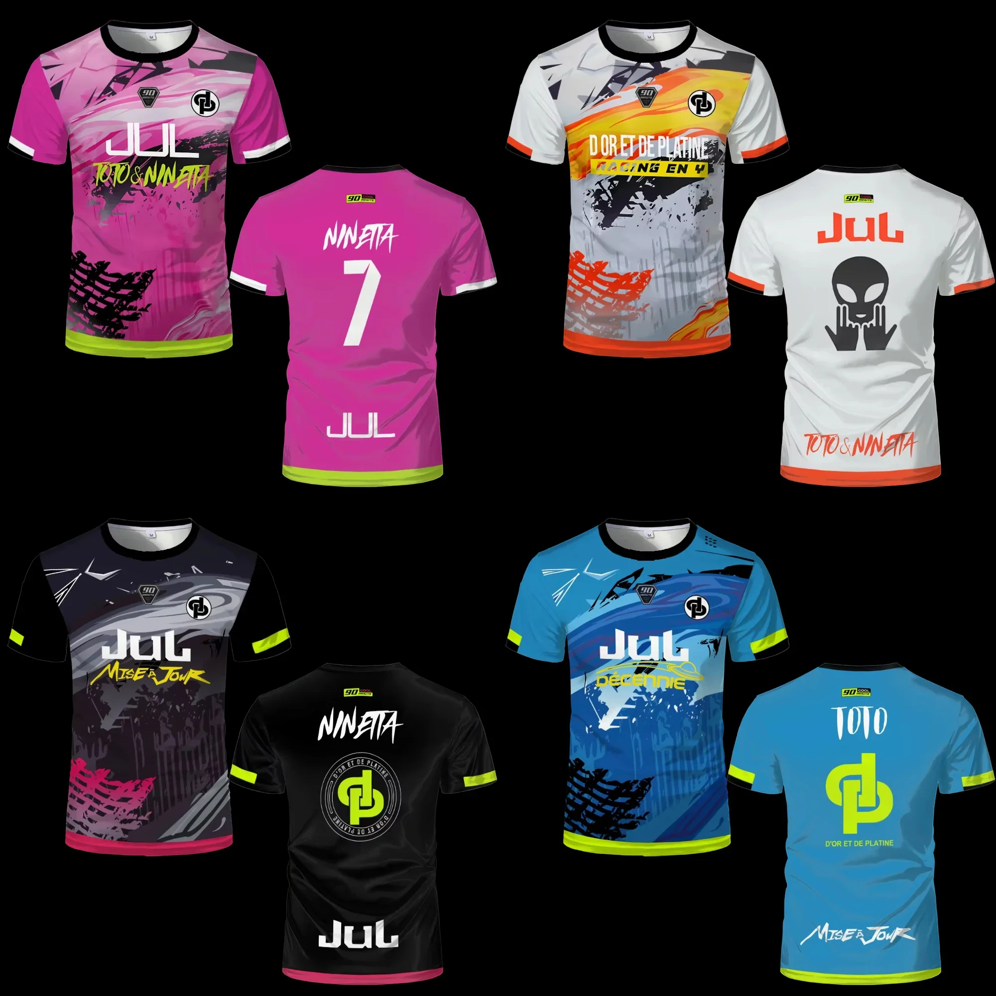 

Summer outdoor sports quick-drying sweatshirts, football physical training sweatshirts Mm9 July 90 minutes, adult and children's