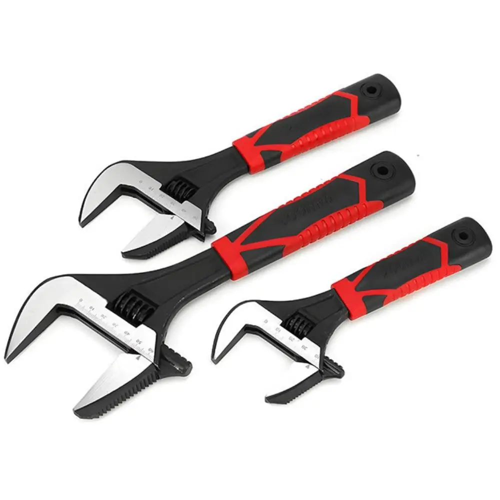 مقبض قصير الحمام وجع قوي افتتاح كبير قابل للتعديل المفك أنبوب الجوز المرحاض بالوعة سهلة الاستخدام السباكة وجع الجوز مفتاح