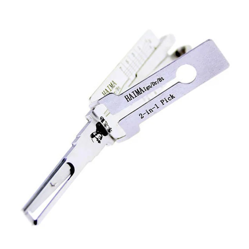 Lishi HAIMA 2 in 1 Lock Pick Decoder Ignition Car door open for Haima Models Vertical milling