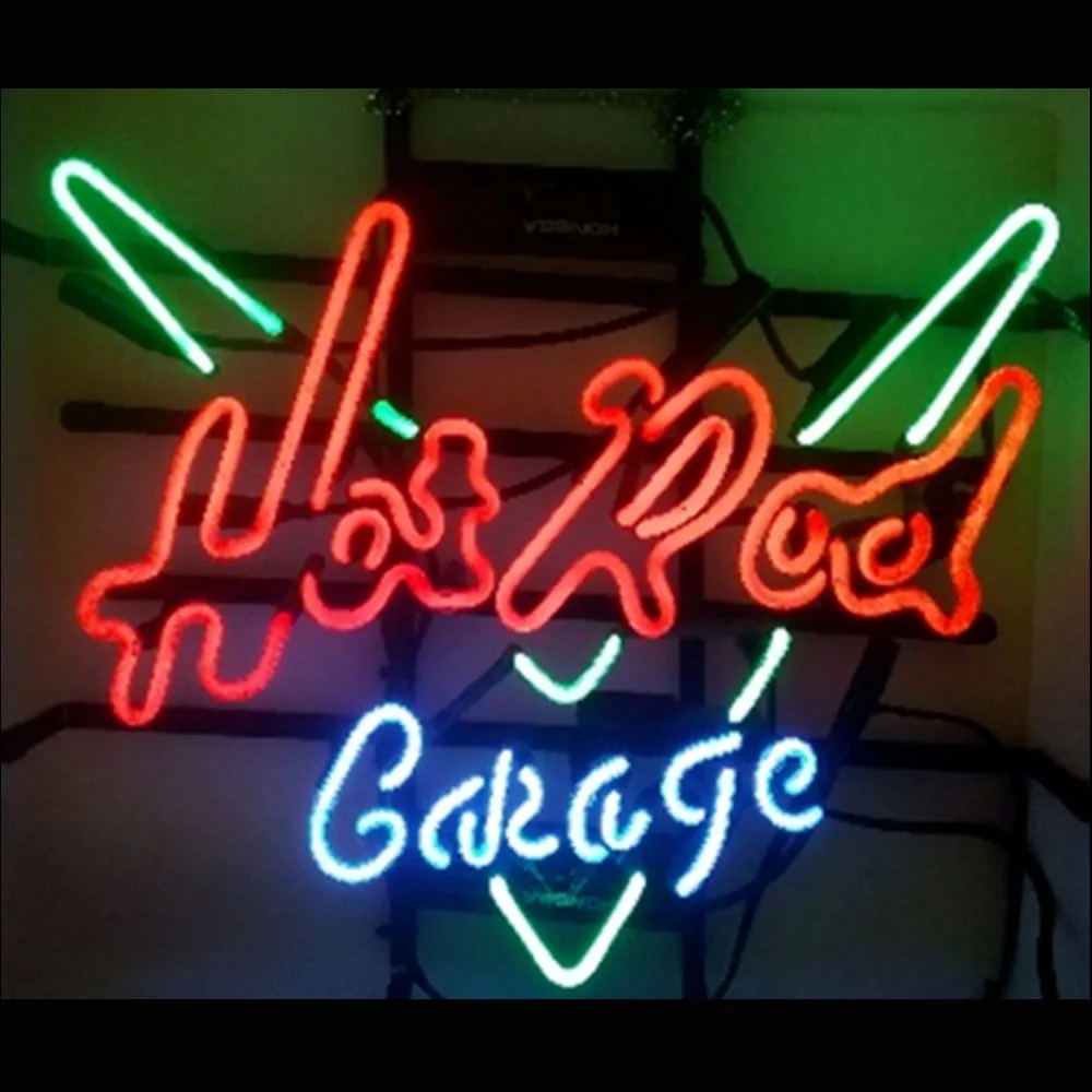 

Hot Rod Garage Neon Light Sign Custom Handmade Real Glass Tube Bar Store Advertise Room Decoration Display Lamp On Wall 19"X15"