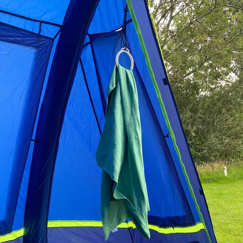 

Portable Travel Towel Rack For Motorhomes Light Weight Portable Hanging Rack Foldable Storage Strap Camping Wash Rack Accessory