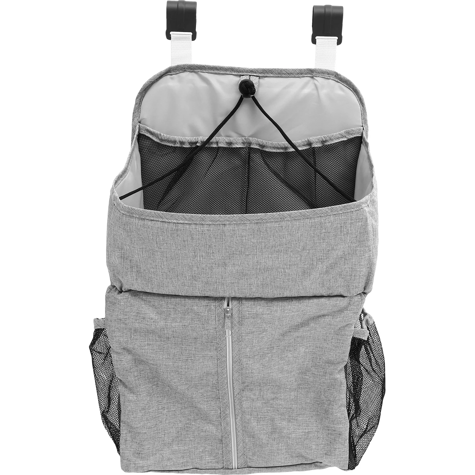 

Cradle Hanging Bag Baby Bed Organizer Durable Linen Storage for Diapers Milk Bottle Books Magazines Accessories Bedroom Office