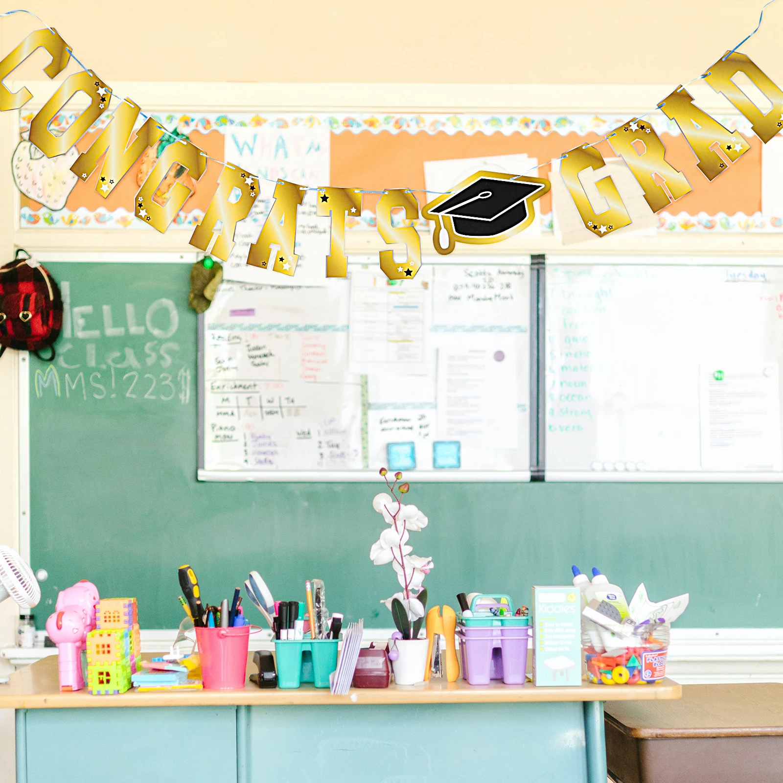 

Party Banner 2022 Graduation Decoration Hanging Decor Crafted Wall Banner Background Party Wall Decor Themed Decoration