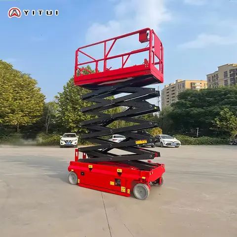 Plataforma Elevatória Hidráulica Móvel Certificada CE de 4-18m, Equipamento de Trabalho Aéreo Rebocável Personalizado para Fábricas e Armazéns