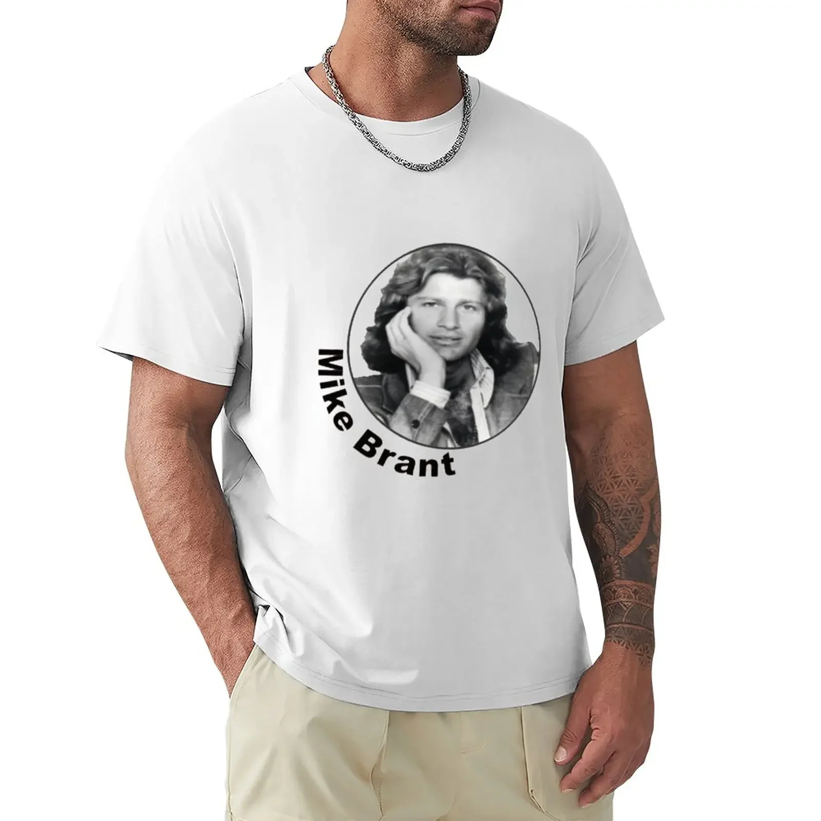 Tribute to Mike Brant T-Shirt oversizeds summer tops Aesthetic clothing mens vintage t shirts tops Unisex Summer Short Sleeve