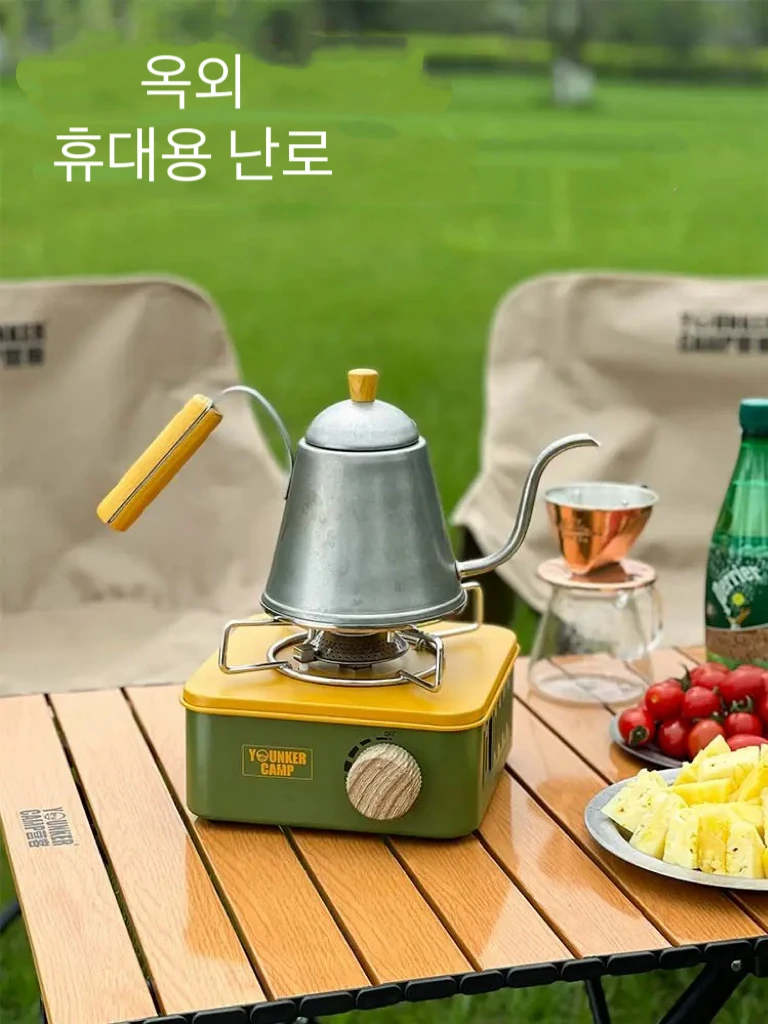 

Outdoor Camping Cassette Stove, Square Cassette Stove, Traditional Structure, More Stable, Pot Holder Diameter 19cm, 2800W Fire Power