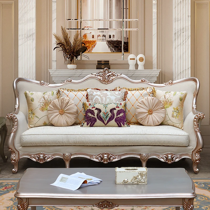 

Nordic Beige Living Room Sofas Set Fabric European Italian Luxury Double Couch Sleeper Designer Divano Soggiorno Furniture