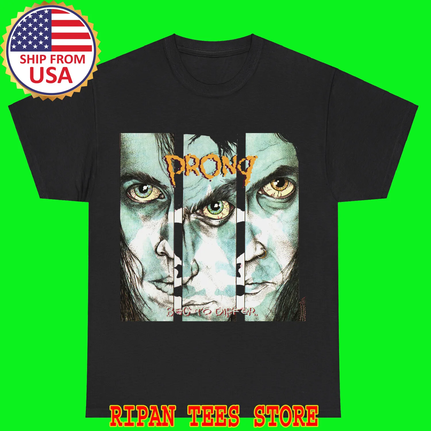 PRONG Beg to Differ Black Size S - 5XL
