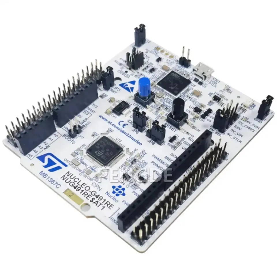 NUCLEO-G491RE STM32 Nucleo-64 development board with STM32G491RET6 MCU supports Arduino and ST morpho connectivity