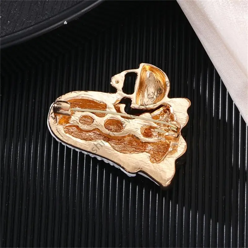 Q6PF الشبح الأبيض وتصميم اليقطين بروش لحدث Halloweens