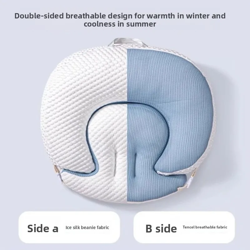 Almofada para cadeira de enfermagem, almofada para alimentação de bebê com suporte para cintura, 15 °   Capa macia removível anti-estrangulamento, encosto confortável